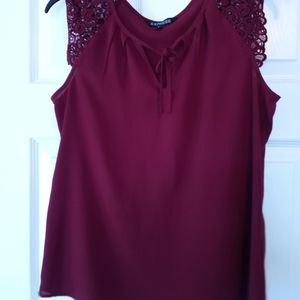 Express Burgundy Blouse